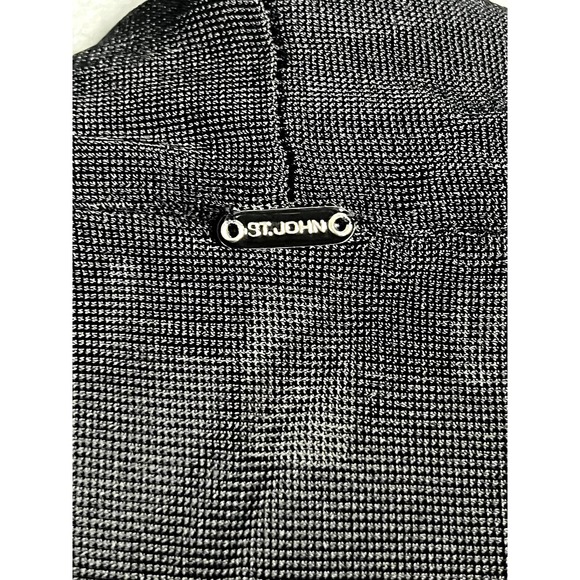 St. John Sport black and cream open wool shrug size small - Picture 6 of 10